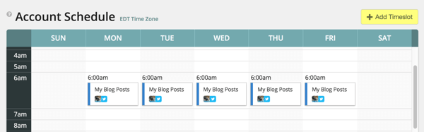 View your MeetEdgar account schedule.