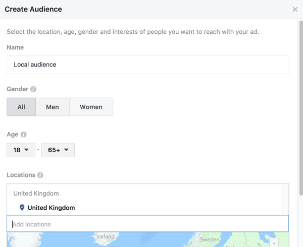 Facebook allows you to target a boosted post to specific locations.