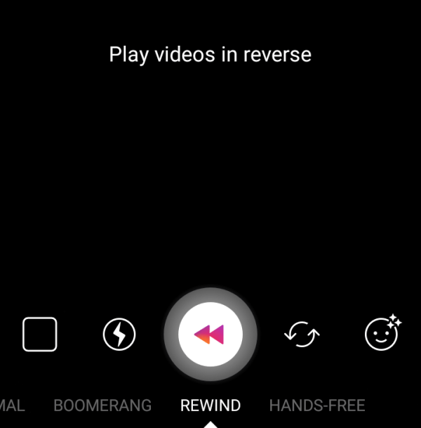 Add a video that plays in reverse, with Rewind.