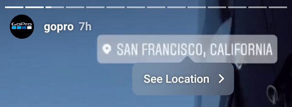 Location stickers can help brands promote a specific location.