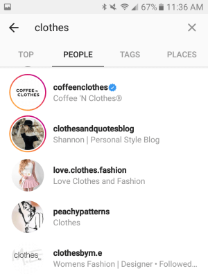 The Instagram Story indicator shows your account has been active when your Instagram account shows in search results.