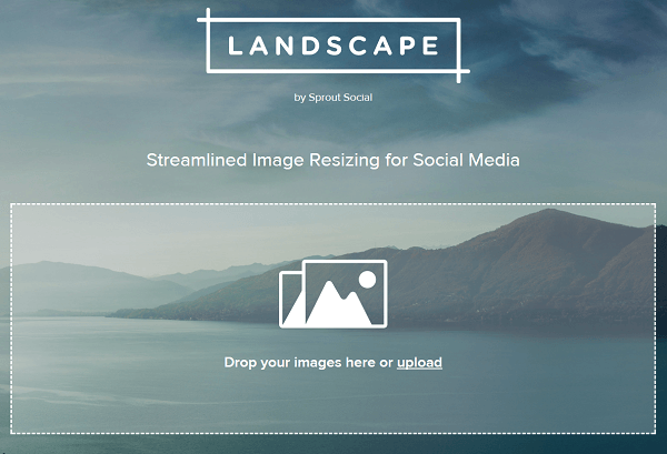 Crop and resize images with Landscape by Sprout Social.