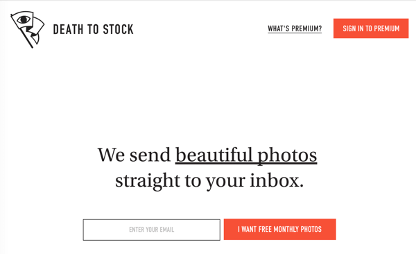 Sign up for monthly photo packs of unique royalty-free photos delivered right to your inbox.