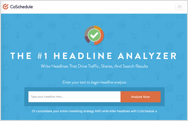 CoSchedule headline analyzer