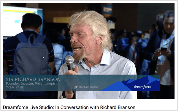 dreamforce richard branson przykład wywiadu