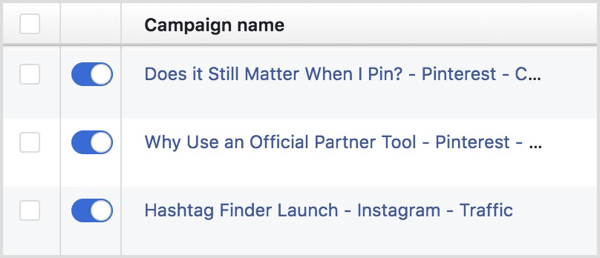 facebook ads campaign naming convention