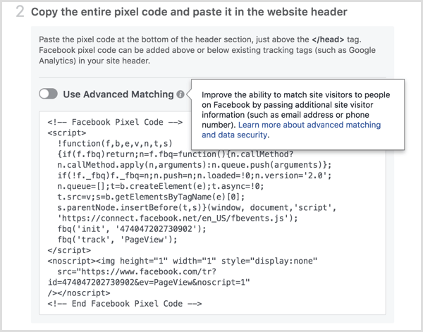 Facebook ads manager create pixel