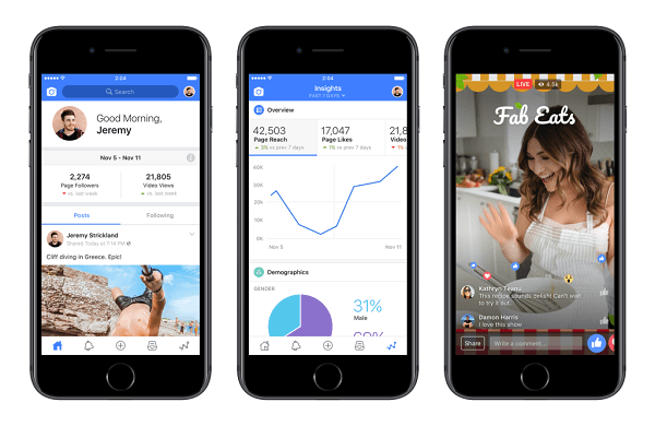 The Facebook Creator app offers a wide range of tools and feature to help creators of all kinds manage their presence on Facebook.