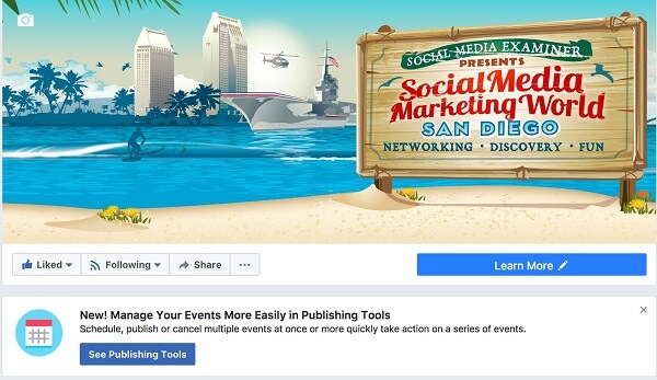 Facebook makes it easier to manage Facebook Events from a Page within Publishing Tools.