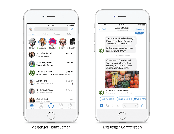 Facebook announced that "in the coming months" all advertisers will be able to send relevant promotions directly to customers who have previously communicated with a brand in Messenger.