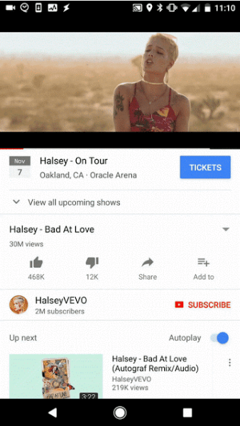 YouTube and Ticketmaster will feature artists' upcoming tour dates and ticket buying info beneath their videos.