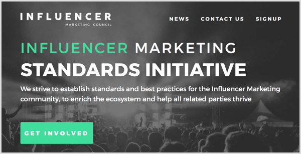 Influencer Marketing Council standards initiative