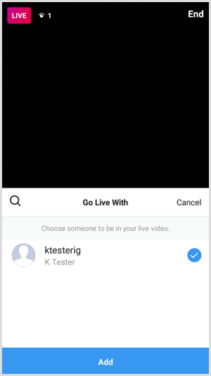 Instagram Live with Friends add guest