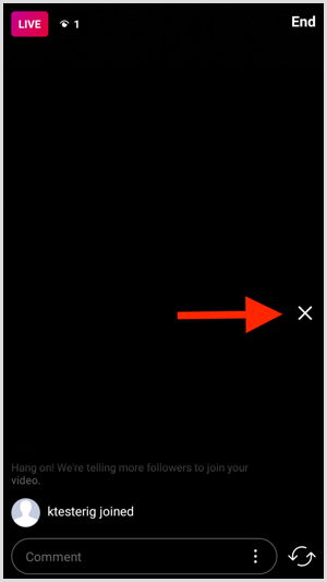 Instagram Live with Friends remove guest
