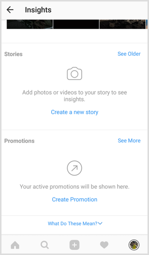 Instagram Stories analytics