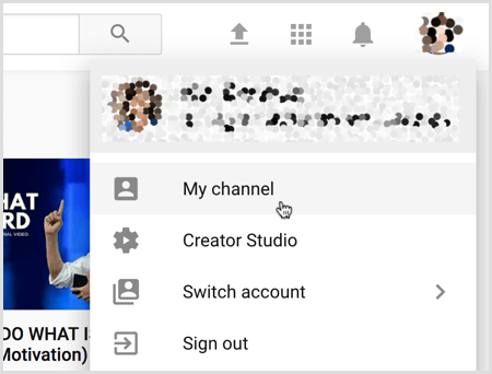 open a channel in youtube