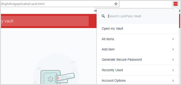 lastpass extension