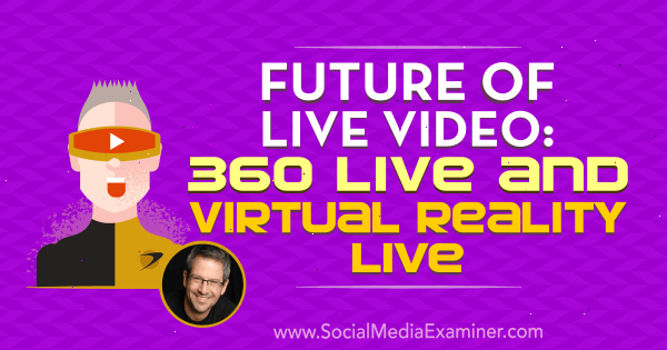 Future of Live Video: 360 Live and Virtual Reality Live featuring insights from Joel Comm on the Social Media Marketing Podcast.