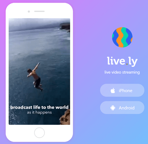 Live.ly is partnered with the Musical.ly app.