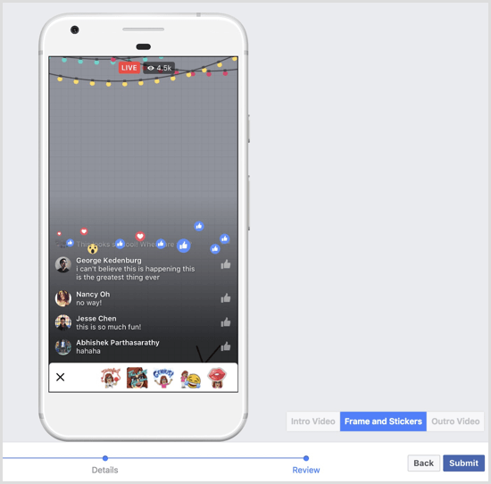Facebook Live Creative Kit preview