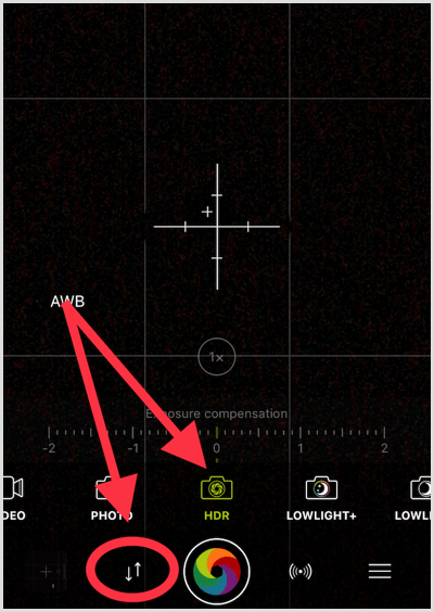 procamera HDR tool select