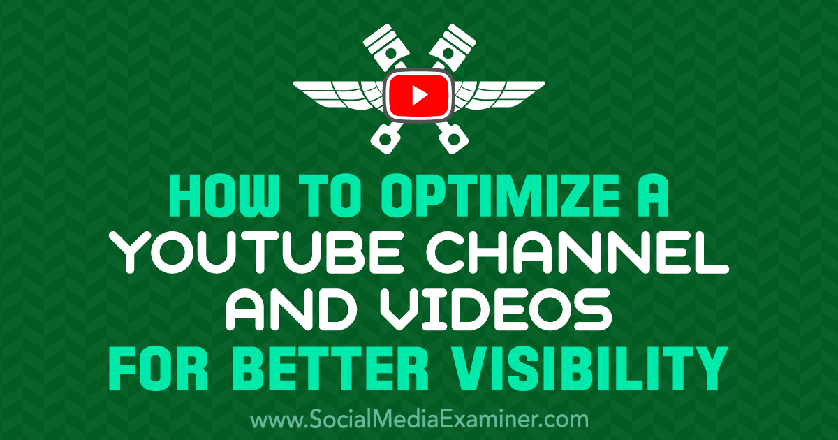 How To Optimize A Youtube Channel And Videos For Better Visibility