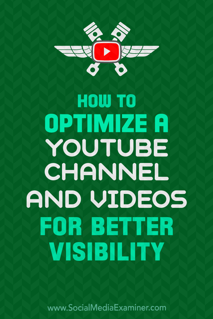 Learn how to set up and optimize your YouTube channel and videos for more exposure in search and suggested videos.