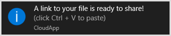 Cloudapp notification