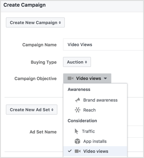 Facebook erstellt Werbekampagne im Power Editor