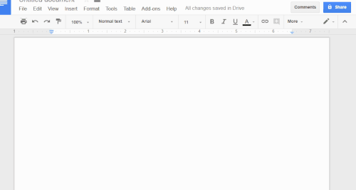 Ejemplo de escritura de voz de Google Docs