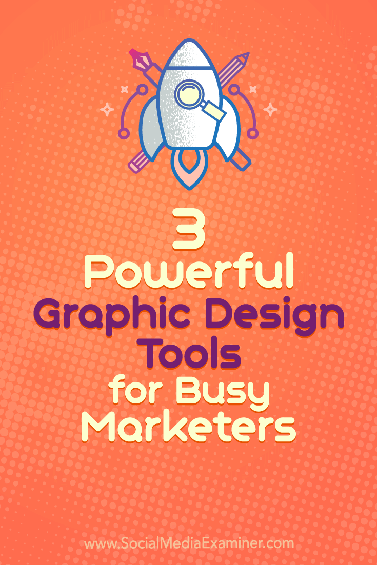 Discover three graphic design tools to create professional images and visuals.