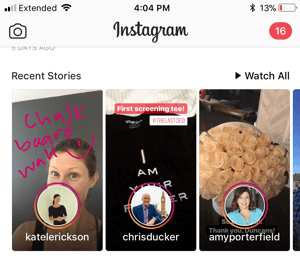 instagram instastories example