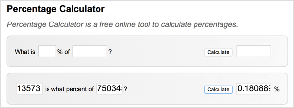 percentage calculator