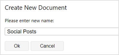 ProWritingAid crea un nuevo documento