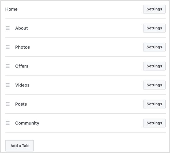 Facebook add Groups tab