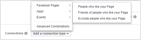 Facebook lead ad connection type