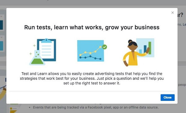 Facebook Business Manager rolls out a new Test and Learn Tool.