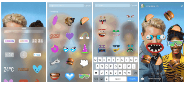 Instagram users can now add GIF stickers to any photo or video in their Instagram Stories.