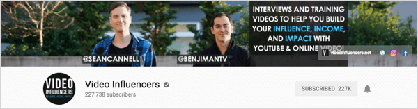 Video Influencers is a channels that produces weekly interviews.