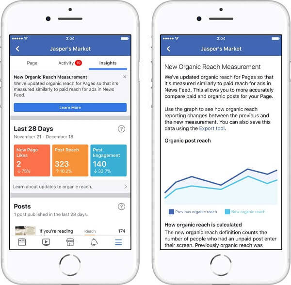 Facebook rolled out two new updates to Page Insights that promises to help businesses understand the results that matter most.