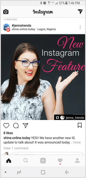 Instagram folgt dem Marken-Hashtag