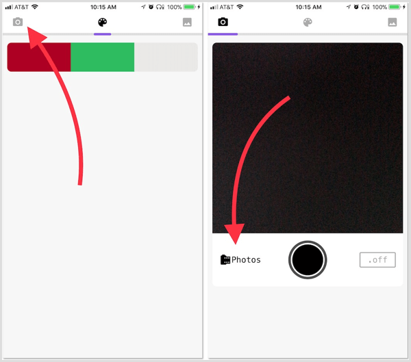 Palette Cam app get hex codes