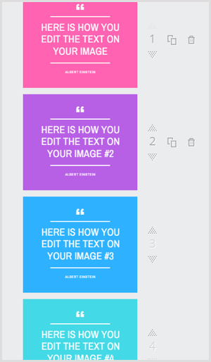 Canva project with multiple images