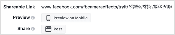 Preview your Facebook event frame on mobile and share it on your page.
