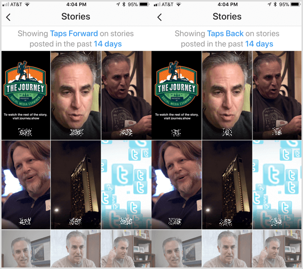 Instagram Analytics provides taps forward and taps back metrics for Instagram Stories.