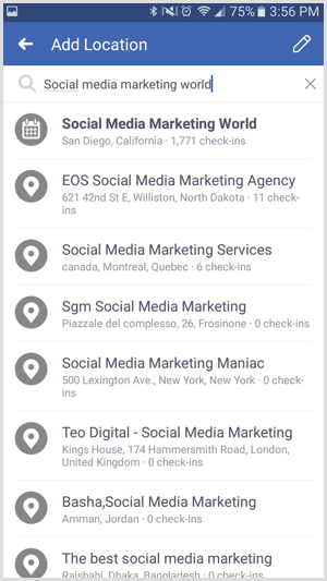 Search for your event in Facebook.