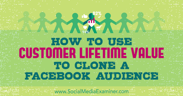Verwenden des Customer Lifetime Value zum Klonen einer Facebook-Zielgruppe von Charlie Lawrance auf Social Media Examiner.