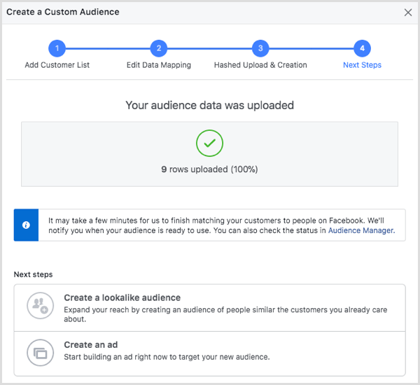 Click Create a Lookalike Audience.