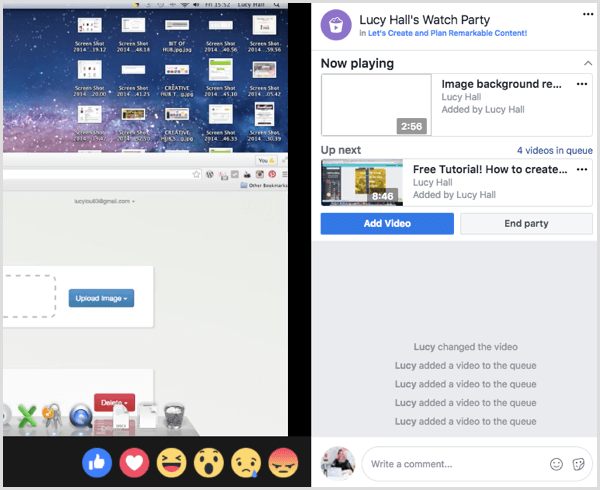 Click Add Video to add more videos to your Facebook Watch Party queue.