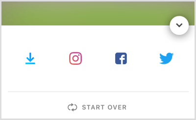Κάνε click στο Instagram icon για να αποθηκεύσεις το story σου στη βιβλιοθήκη.